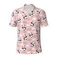 thumbnail image 2 of Daiia Panda Flying in the Sky (2) Pattern Men’s Polo Shirts,Solid Deck Shirt,Classic Fit, Breathable Cotton Polo for Casual and Sport Wear-XX-Large, 2 of 9