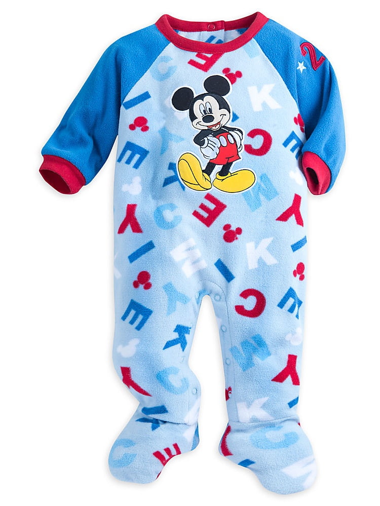 Disney Store Baby Boys Mickey Mouse Long Sleeve Blanket Sleeper, Blue