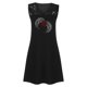 thumbnail image 4 of Mini vestido de encaje de vacaciones sin mangas con cuello en V informal con estampado de verano para mujer a la moda Fridja  hj3532, 4 of 5