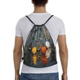 thumbnail image 2 of Kdxio Various Herbs And Spices In Spoons Print Drawstring Backpack Bag,Waterproof Draw String Back Sack, Gym Drawstring Bags Swim Bag For Unisex, 2 of 9