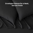thumbnail image 2 of Sleep Zone Full Washed Microfiber Sheet Set, Black 14 Inch Deep Pocket, Ultra Soft All Season, 2 of 9