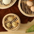 thumbnail image 3 of ACDANC 10Pcs Bamboo Steamer,Safe Moisture-Free Steaming Steamer Basket,Fragrant Bamboo Flavor Layer Food Steamer,10.2in, 3 of 5