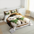 thumbnail image 3 of Castle Fairy 3-Piece Full Size Comforter Set - Bear Lodge Rustic Christmas Print, 3 of 8