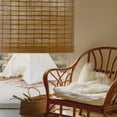 thumbnail image 3 of MOOD Custom Bamboo Shades | TWIRL | Cordless Designer Natural Woven Wood Roman Shades for Windows | Twirl Maple (Sheer) | 61.5"W X 72"H, 3 of 8