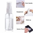 thumbnail image 6 of Spray Bottles 30 ml/1 oz, 4 Pack Clear Empty Fine Mist Plastic Mini Travel Bottle Set, Portable Refillable Makeup Sprayer Containers for Perfume, Liquids, Aromatherapy, Small Size, 6 of 7