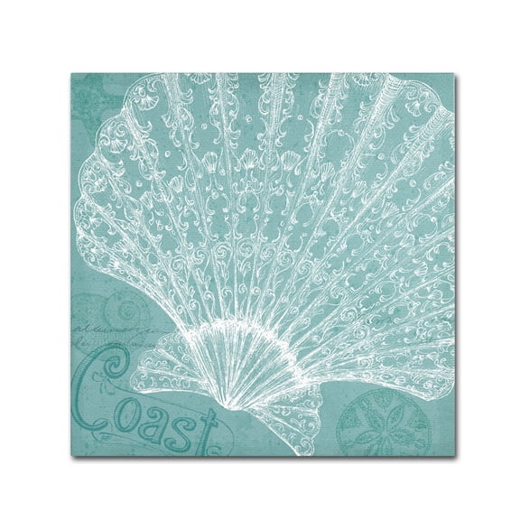 Trademark Fine Art "Aqua Treasure III" Canvas Art by Daphne Brissonnet