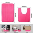 thumbnail image 3 of Unique Bargains Home Memory Foam Non-slip Washable Warm Toilet Pads Mats Rug 2 in 1, 3 of 9