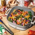 thumbnail image 6 of Beautiful 5 in 1 Electric Skillet - Expandable up to 7 Qt with Glass Lid, Porcini Taupe by Drew Barrymore, 6 of 21