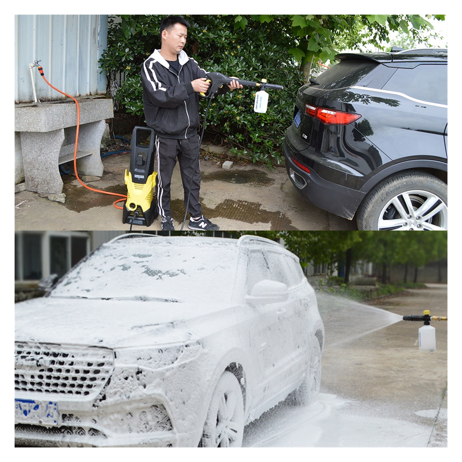 Pressure Washer Snow Foam Lance Foam Nozzle Foam Cannon Soap Gun For High Pressure Cleaner