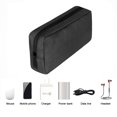 thumbnail image 5 of Bewildely Estuche portátil para bolsa de almacenamiento, organizador de dispositivos USB Digital, Cable para auriculares de viaje Almacenamiento y organización del hogar negro L, 5 of 5