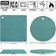 thumbnail image 2 of Silicone Trivets for Hot Dishes, Silicone Pot Holders for Tabletop, Trivet Mat Hot Pads for Kitchen, Trivets for Hot Pots and Pans, Heat Resistant Mats for Quartz Countertop, Set 4 Teal, 2 of 5