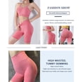 thumbnail image 6 of Women's Butt Lifting Yoga Shorts Workout High Waist Tummy Control Ruched Booty Pants, 6 of 9