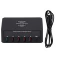 thumbnail image 1 of Adaptador de Cargador Rápido Multipuerto USB 818 ZHCH con Carga Inalámbrica, 1 of 5
