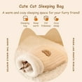thumbnail image 3 of Cat Sleeping Bag for Indoor Cats Cozy Winter Cat Sleeping Bag Soft Plush Cat Sack Self Warm Cat Bed Cave Fluffy Cat Tunnel Cat Hideaway Calming Sleeping Bag Bed for Cats Kittens, 3 of 13
