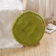 thumbnail image 2 of Round Cotton Seat Cushion Pad Tatami Cushion -Green, 2 of 5