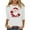#0386-White, variant on Pounoo Christmas Tree Christmas Sweatshirt for Women Xmas Holiday Cute Print Crewneck 3/4 Raglan Sleeve Pullover Top Fall Clothes Gift
