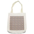 thumbnail image 1 of Abstract Tote Bag, Geometric Inspired Simple Contemporary Pattern with Circular Shapes, Cloth Linen Reusable Bag for Shopping Books Beach and More, 16.5" X 14", Cream, by Ambesonne, 1 of 2