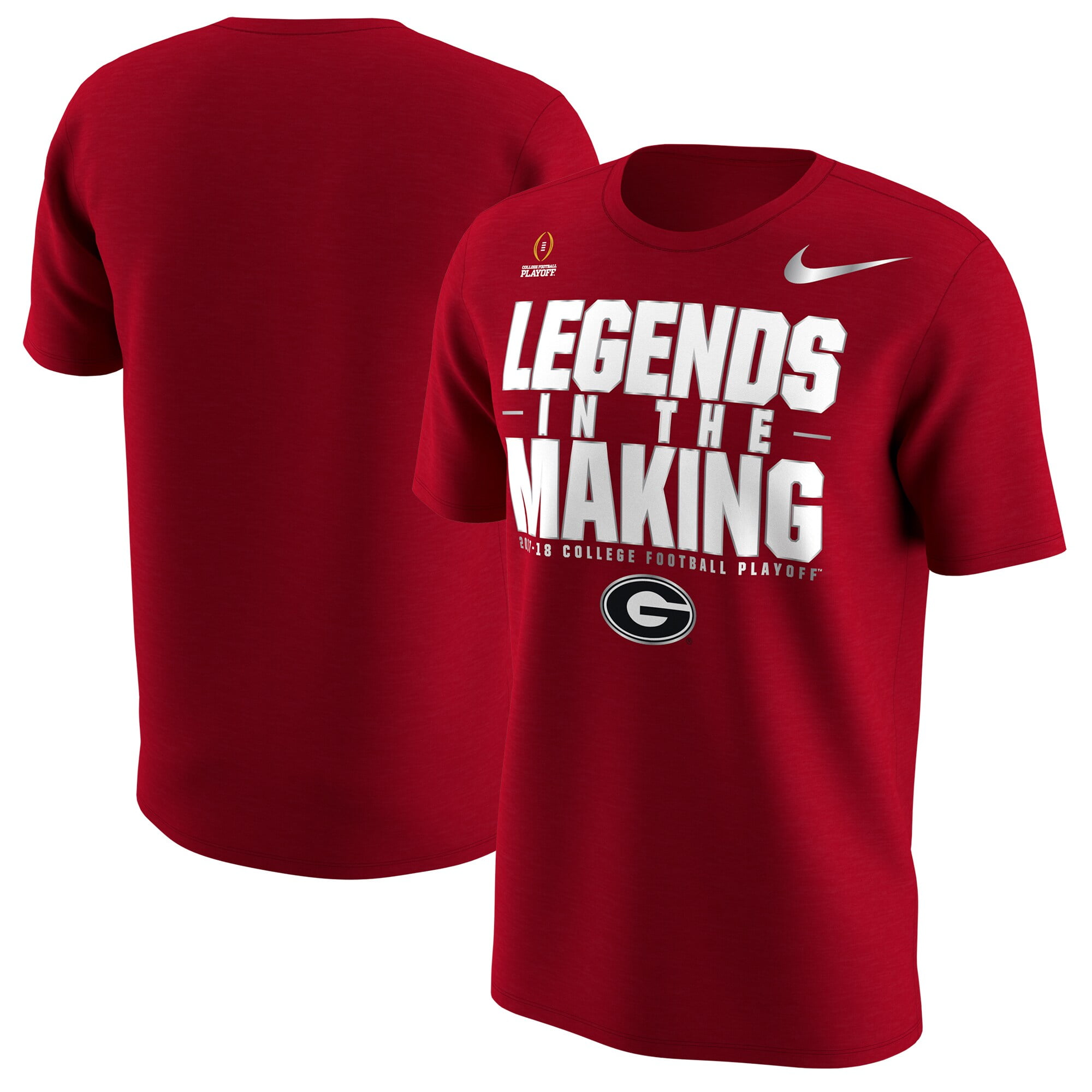 Nike - Georgia Bulldogs Nike 2017 College Football Playoff Bound Verbiage T-Shirt - Red 