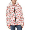 thumbnail image 2 of DISNIMO Girls Strawberry Zip Up Hoodie Kids Pink Hoodie Boys 14-16 Hoodies Jacket for Girls Hooded Sweatshirt Teen Girl Streetwear Hoodie Sweatshirts for Girls Casual Hoodie Jackets Kid Soft Clothes, 2 of 7