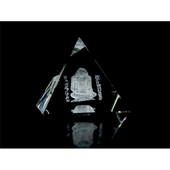 Asfour Crystal 1051-65-51 2.55 L x 2.4 H x 2.55 W in. Crystal Laser-Engraved Egyptian Writer Ancient Egypt Laser-Cut