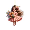 thumbnail image 2 of Adornos navideños, adornos para árbol de Navidad, regalos de Navidad, adornos de acrílico para espejo retrovisor interior de coche, adornos decorativos para el hogar, adornos navideños, colgante de án, 2 of 6