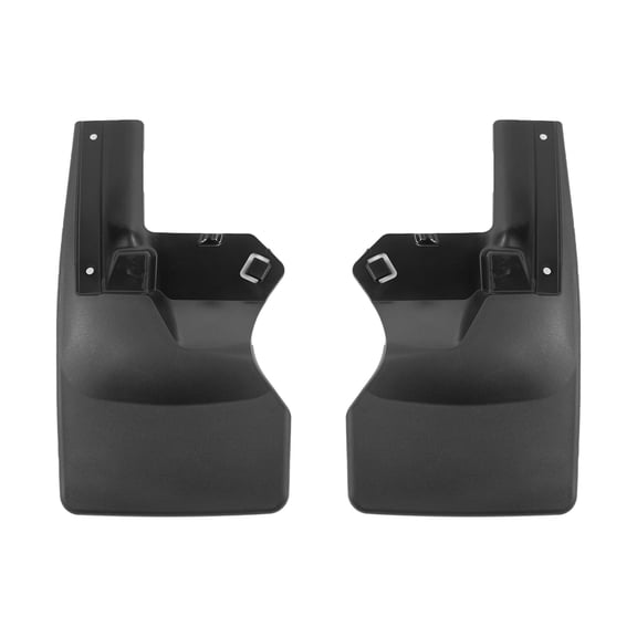 WeatherTech Custom No Drill Splash Guard MudFlaps compatible with 2025-2025 Jeep Gladiator, Rear Pair - Black