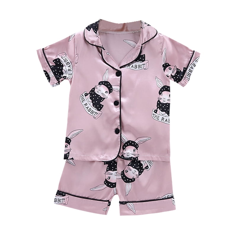 Toddler Kid Baby Girl CARTOON Nightwear Clothes Suit Casual Pajamas Outfits Set 