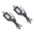 thumbnail image 2 of T-HOTLYST 2Pack 7.2V USB Charger Cable with JST/SM2.0 2P Connectors Plug Replacement for 7.2V NiCd NiMh Battery, 2 of 19