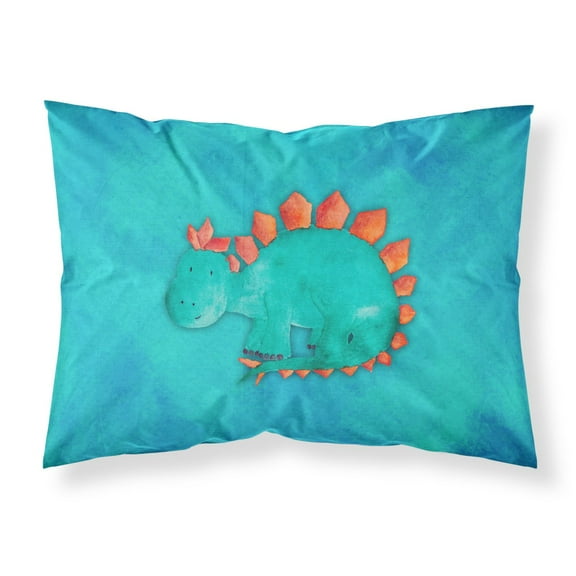 Stegosaurus Watercolor Fabric Standard Pillowcase