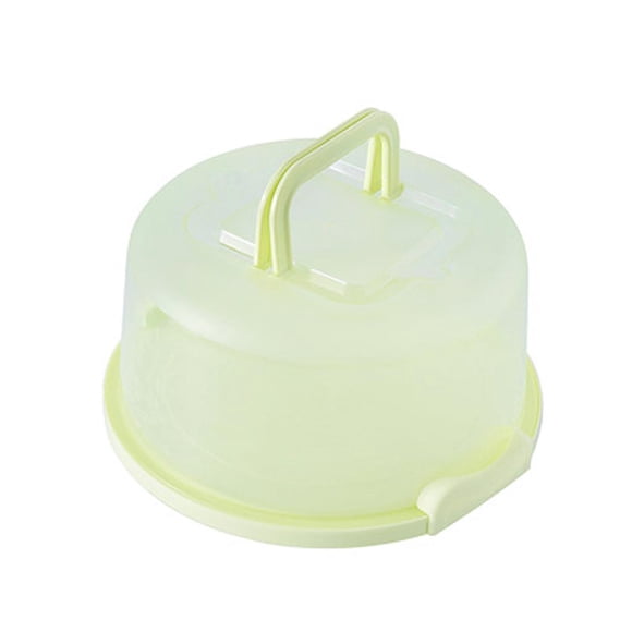 Transportador de pasteles y cupcakes - Diámetro de 9,84 pulgadas, cúpula transparente - Ideal para Verde
