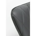 thumbnail image 3 of Grey PU Rocking Chair with Lumbar Pillow and Ottoman / Comfortable Seating for Nursery, Living Room or Bedroom, 3 of 5