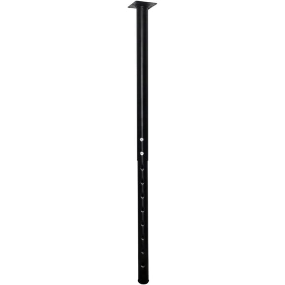 QLLY Adjustable Metal Table Leg, 24-40 inch, 60-100cm, Home Office DIY Desk Leg, Furniture Leg Set (1, Black)