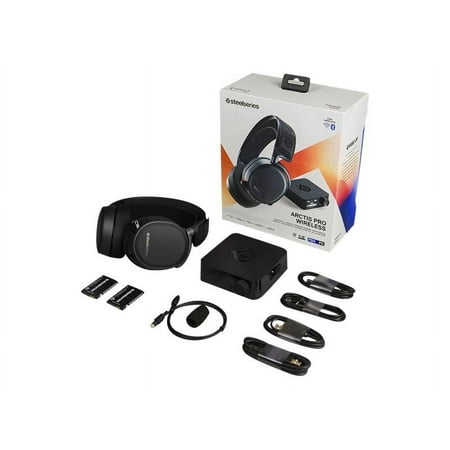 SteelSeries - Arctis Pro Wireless Lossless High Fidelity Gaming Headset for PS5, PS4 and PC - Black