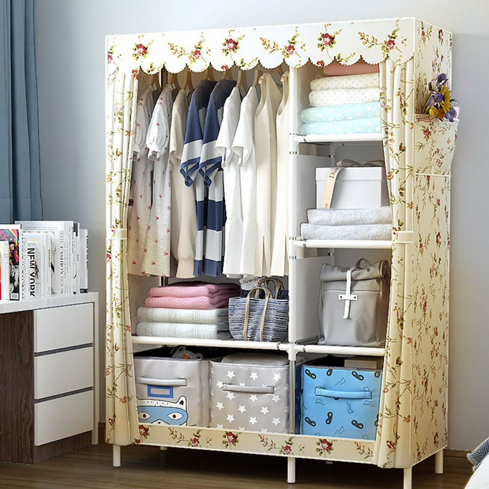 canvas covered clothing rack