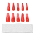 thumbnail image 2 of Uñas postizas, 10 piezas de uñas postizas de cubierta completa de color puro, uñas postizas elegantes, funcionalidad de alta precisión, 2 of 8