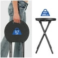 thumbnail image 5 of RTVR 18-Inch Round Collapsible Folding Stool with 300lbs Capacity Set of 2, Black, 5 of 6