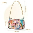 thumbnail image 3 of FORMRS Womens Shoulder Bag with Chain Strap Clutch Purse Cute Tote Handbag, Abstract Painting, 3 of 7