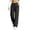 Black, variant on Soft Ripped Wide Leg Sweatpants for Women Elastic Drawstring Waist Loose Casual Jogger Pants Fashion Y2K Streetwear Pants with Pocket Coffee