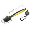 thumbnail image 2 of Cepillo Doble Cara para Palos de Golf Unique Bargains Amarillo con Extensión Cable Clip, 2 of 6