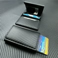 thumbnail image 2 of Xeie Thuk Men's Anti-Theft Brush Anti-Degaussing Carbon Fiber RFID Aluminum Alloy Card Bag Bank Card Bag - QUARRYUS, 2 of 13