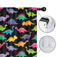 thumbnail image 4 of Blackout Kids Curtains,Black Colorful Dinosaur Pattern Childrens Insulated Curtains Set Of 2,Bedroom Essentials,Toddler Room Decor 42"x54", 4 of 5