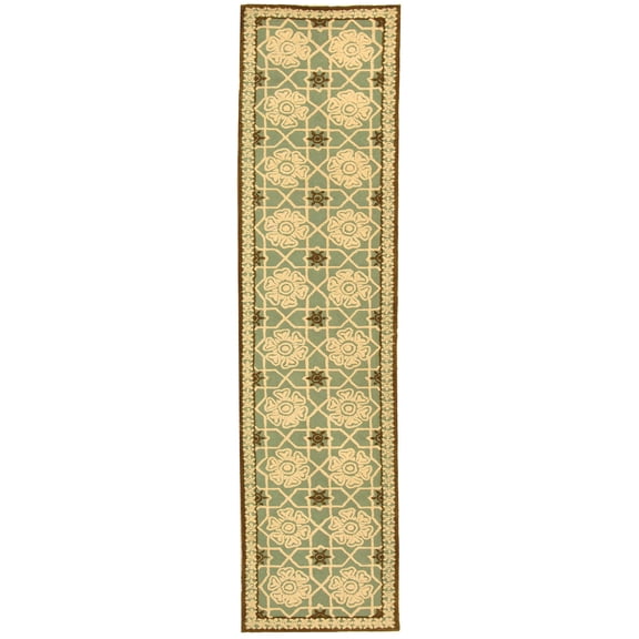 SAFAVIEH Newport NPT423B Hand-hooked Teal / Ivory Rug