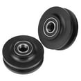 thumbnail image 1 of 2Pcs Sliding Barn Door Wheel Heavy Duty Cabinet Window Pulley Roller Quiet Sliding Door Track Perfect for DIY Barn Door, 1 of 7