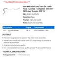thumbnail image 2 of Inlet and Outlet Auto Trans Oil Cooler Hose Assembly - Compatible with 2007 - 2011 Jeep Wrangler 3.8L V6 - Dorman, 2 of 2