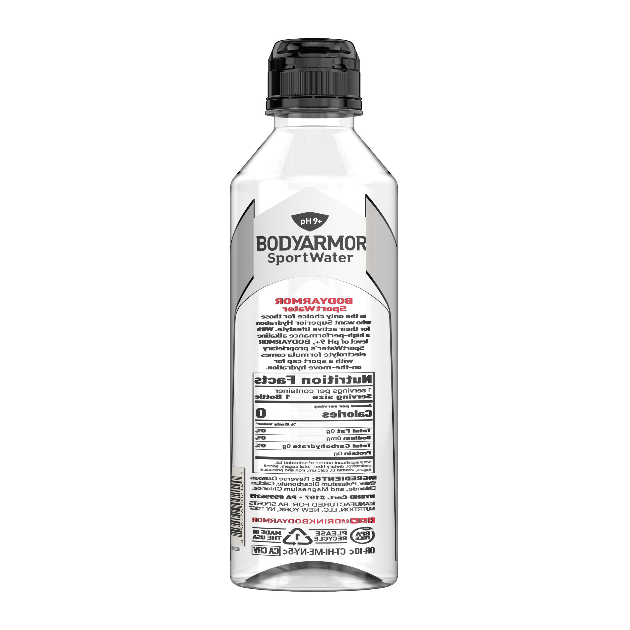 BODYARMOR Sport Alkaline Water, 23.67 Fl Oz, 24 Pack Bottles