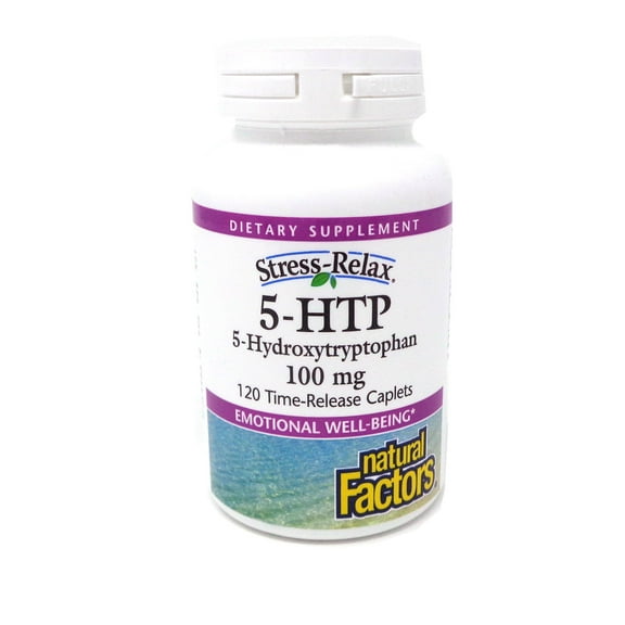 Natural Factors Stress-Relax 5-HTP 100mg -120 Time-Release Caplets