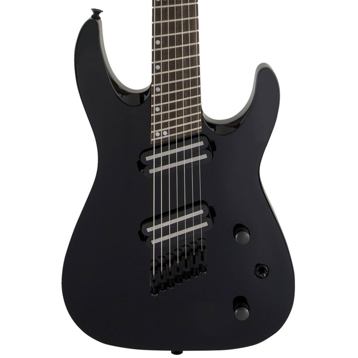 Jackson X Series Dinky Arch Top DKAF7 Multiscale 7-String Electric Guitar (Gloss Black, Laurel Fretboard)