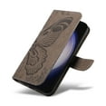 thumbnail image 6 of for Samsung Galaxy S25 Plus Case Wallet for Women, Flip Folio Cover with Butterfly Pattern PU Leather Stand Card Holder Slots Wrist Strap Protective Phone Case for Samsung Galaxy S25 Plus, Gray, 6 of 9