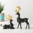 thumbnail image 2 of Hot Sale !!! 2PCS Christmas Reindeer Table Ornaments Christmas Decoration Indoor Decoración De Navidad Para Sala Decoracion Navideña Interior Christmas Decorations for Home Indoor Outdoor Resin Black, 2 of 8