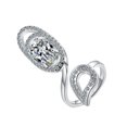 thumbnail image 1 of 1Pc Open Fingernail RingWomen Nail Decorative Ring Rhinestone Ring Decoration, 1 of 8